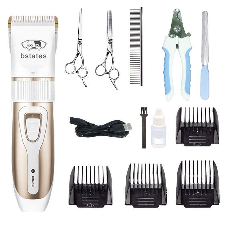 Pet Hair Grooming Rechargeable Clippers